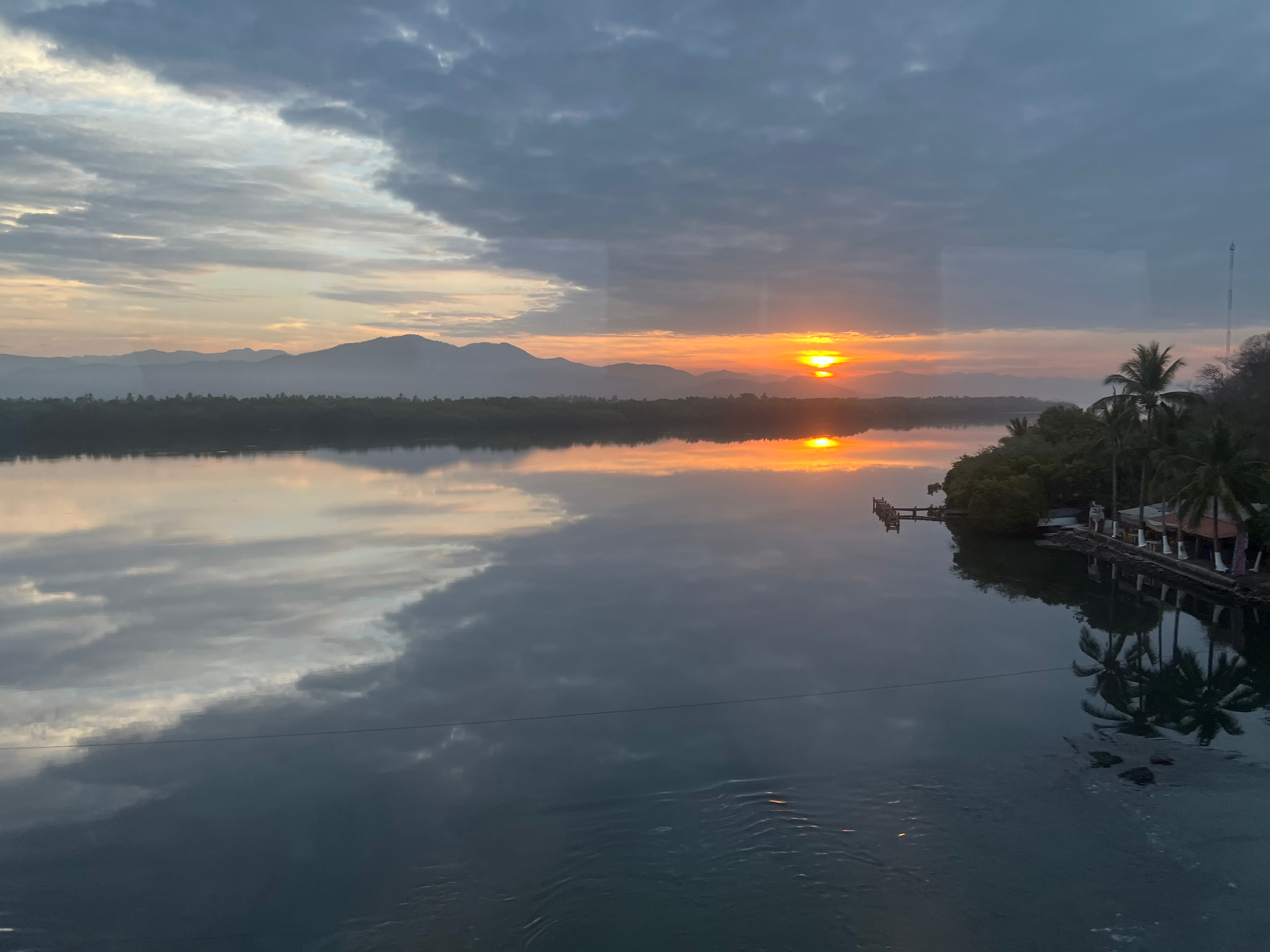 Cuyutlán lagoon at sunrise, Manzanillo, Colima