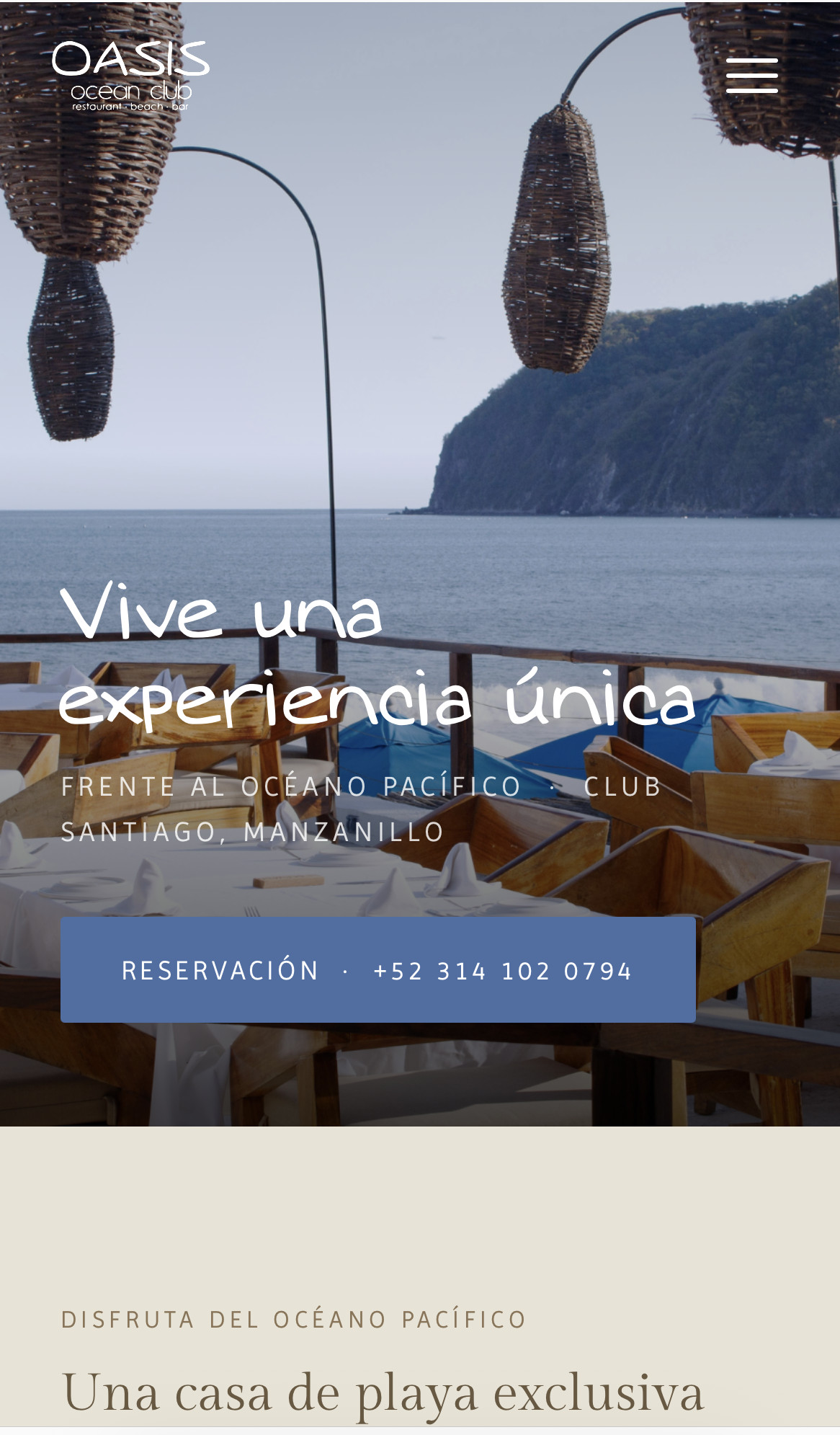 Oasis Ocean Club — homepage